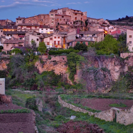 Panoramablick auf Beceite (Teruel, Aragonien)