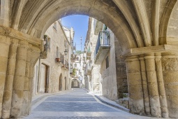 A street in the centre of Calaceite (Teruel, Aragon)