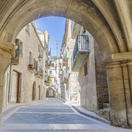 Uma rua do centro de Calaceite (Teruel, Aragão)