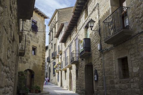 Straßen in Uncastillo (Saragossa, Aragonien)