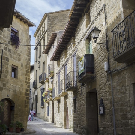 Straßen in Uncastillo (Saragossa, Aragonien)