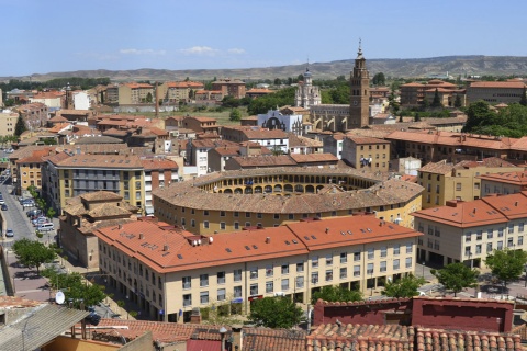 Vue générale de Tarazona, province de Saragosse (Aragon)