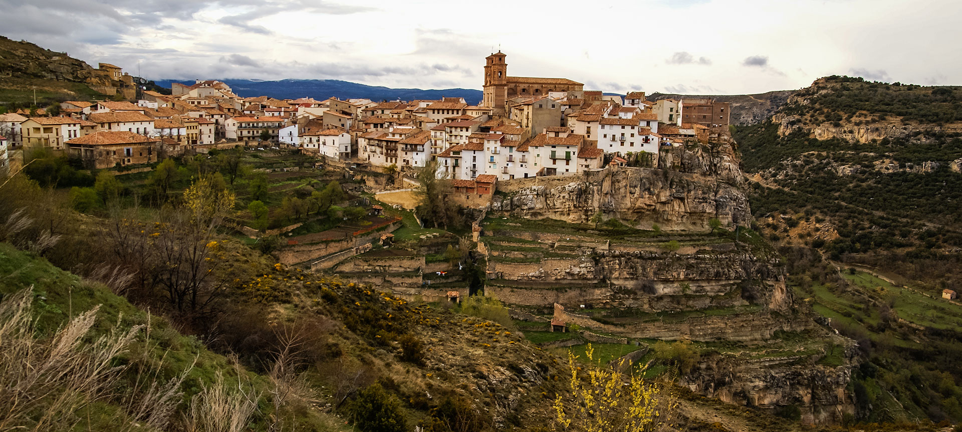 Vista geral de Villarluengo, Teruel, Aragão