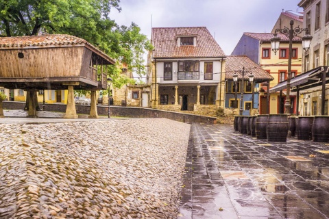 Plaza de Carbayedo w Avilés (Asturia)