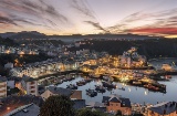 View of Luarca in Asturias