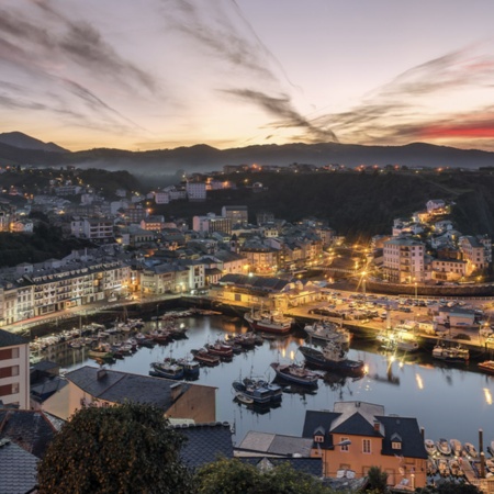 Veduta di Luarca, nelle Asturie