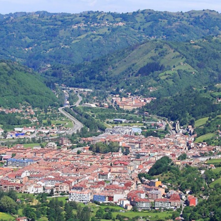 Vista geral de Pola de Laviana, Astúrias