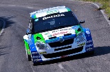 Car participating in the Princess of Asturias Rally in Oviedo