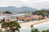 Panoramic view of Ribadesella in Asturias