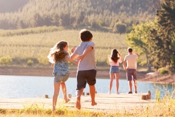 田舎への家族旅行