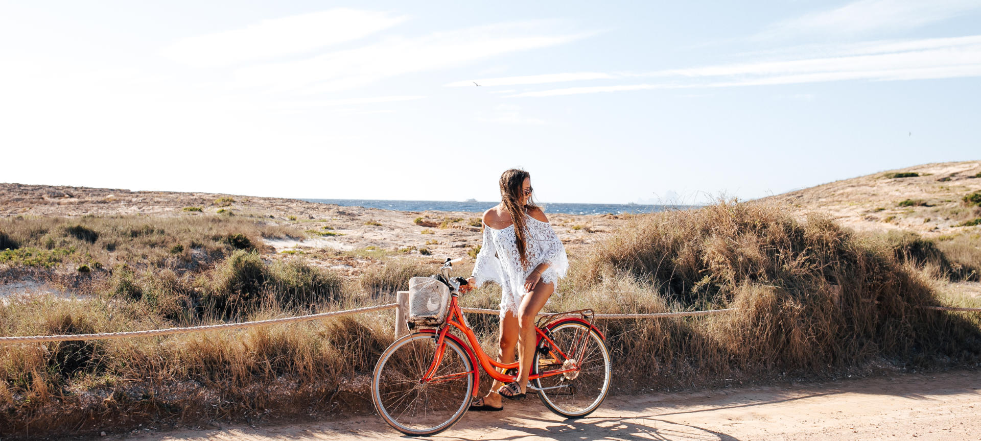 Tourist on a bike, Formentera