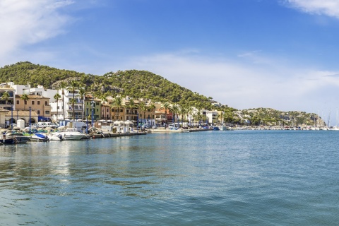 Vista del puerto de Andratx (Mallorca, Islas Baleares)