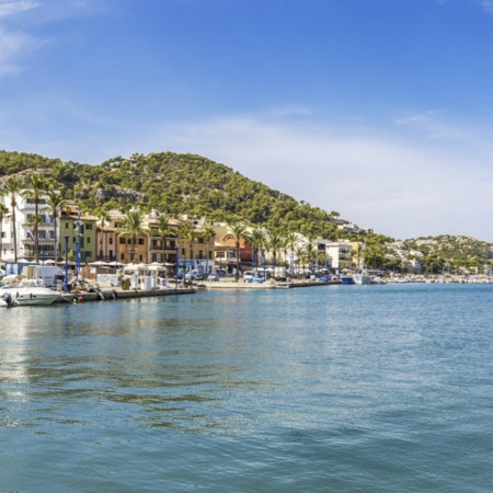 Vista del puerto de Andratx (Mallorca, Islas Baleares)