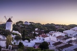 Panoramic view of Es Mercadal at night (Menorca, Balearic Islands)