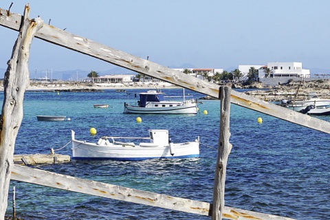 Es Pujols auf Formentera (Balearen)