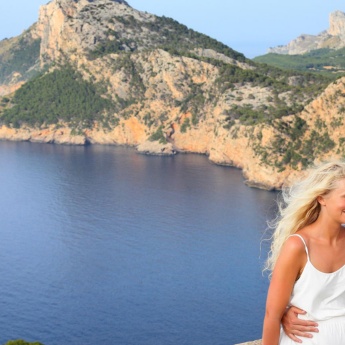 "Selfie" con vista su Capo Formentor (Mallorca)