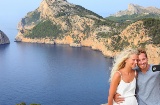 "Selfie" avec vue sur le cap Formentor (Majorque)