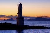 La Savina Lighthouse on the island of Formentera (Balearic Islands)