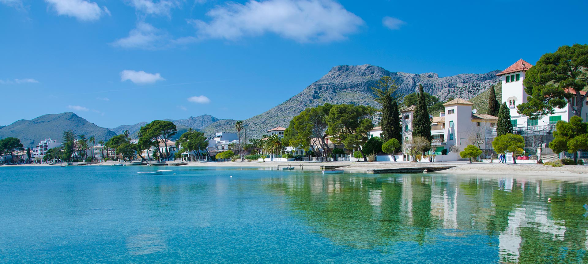 View of the port of Pollença.