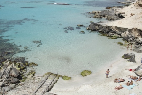 Cala des Mort, em Sant Francesc de Formentera (Ilhas Baleares)