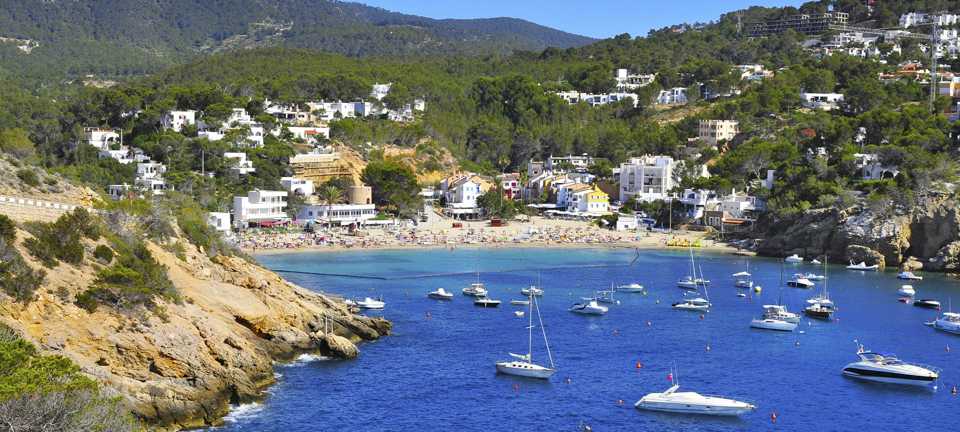 View of Sant Josep de sa Talaia on the island of Ibiza (Balearic Islands)