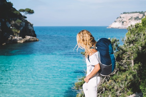 Touriste sur les îles Baléares