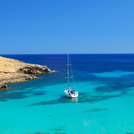 Segelboot auf Mallorca