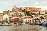 Vista general de Eivissa (Islas Baleares)