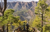 Aussichtspunkt La Cumbrecita. Nationalpark Caldera de Taburiente. La Palma