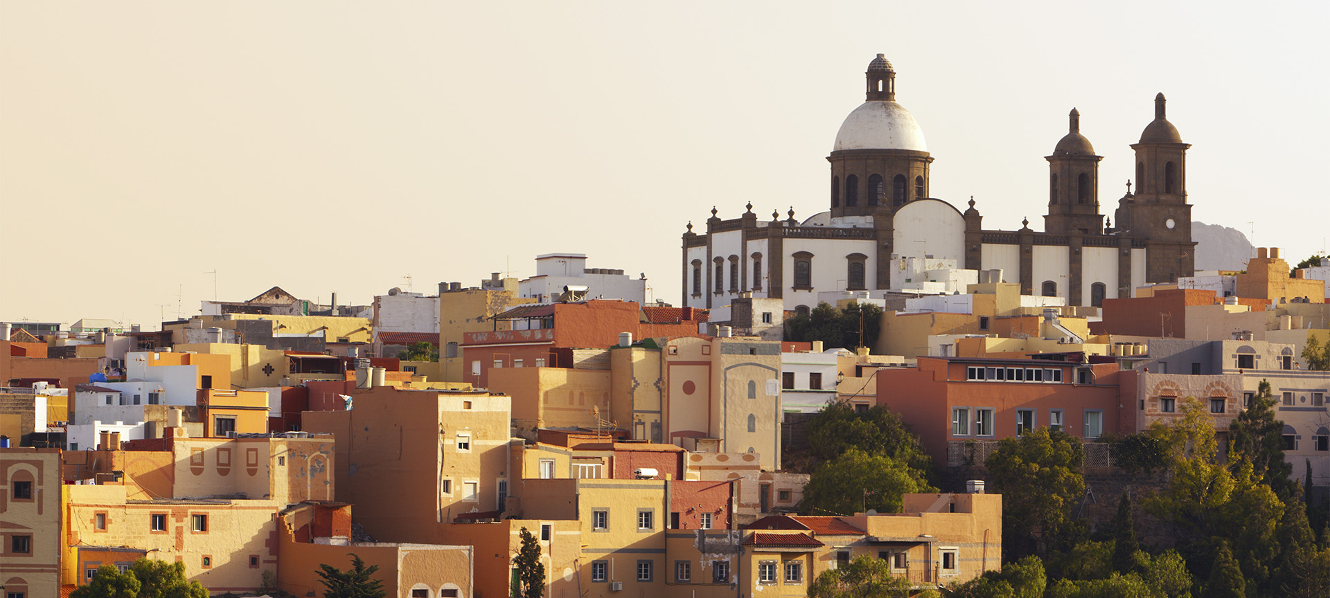 Panoramablick auf Agüimes (Gran Canaria, Kanarische Inseln)