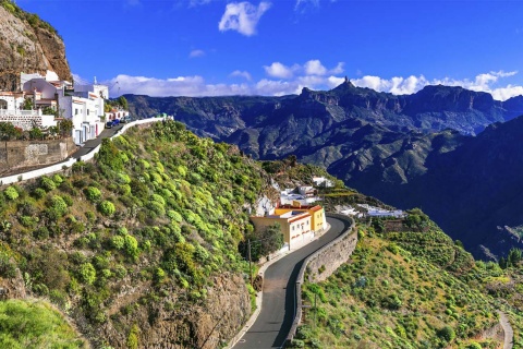 Panoramic view of Artenara (Gran Canaria, Canary Islands)