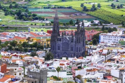 Panoramica di Arucas, sull’isola di Gran Canaria (Isole Canarie)