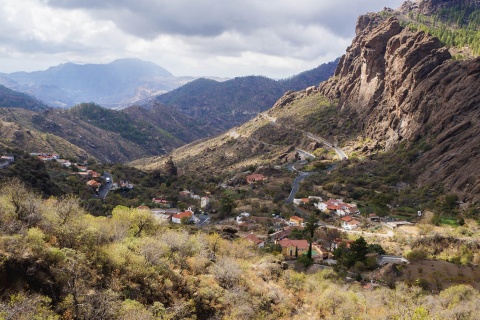 Панорамный вид на Аякату (Гран-Канария, Канарские острова).