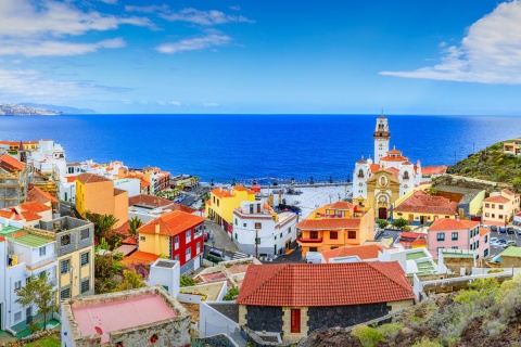 Panoramablick auf Candelaria. Teneriffa