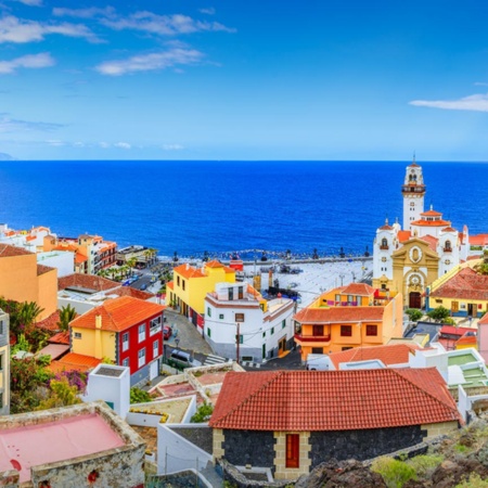 Panoramic view of Candelaria. Tenerife