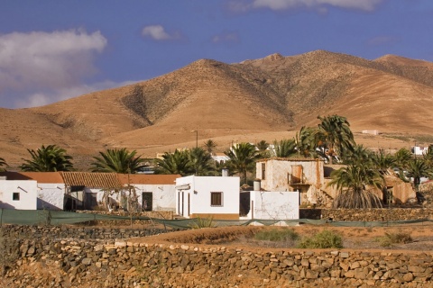 Häuser in Tuineje. Fuerteventura