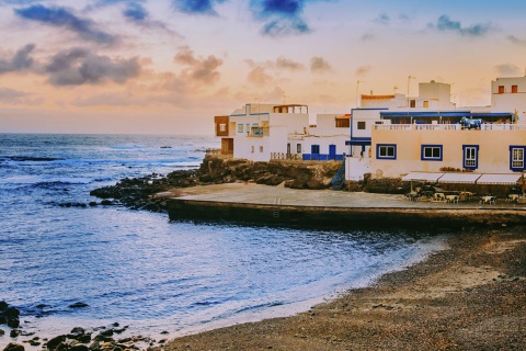 Vista de El Cotillo (Fuerteventura, Ilhas Canárias)