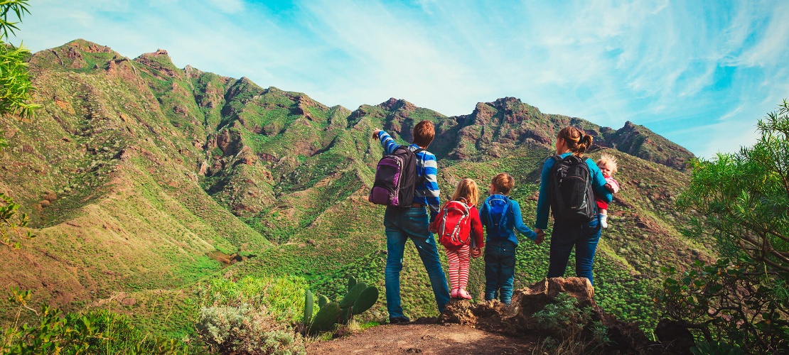 Senderismo en familia, Canarias