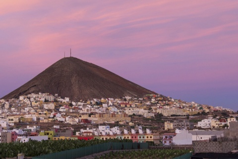 Vue panoramique de Gáldar, dans l’île de Grande Canarie (archipel des Canaries)