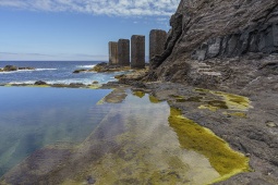 Natural pool in Hermigua on the island of La Gomera (Canary Islands)