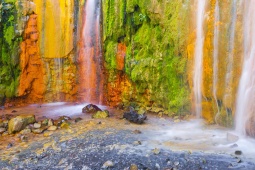 Cascada de Colores dans le parc national Caldera de Taburiente Île de La Palma. Canaries.