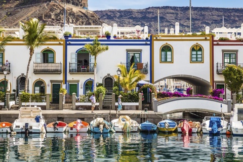 Port of Mogán on the island of Gran Canaria (Canary Islands)