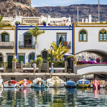Porto de Mogán, na ilha de Gran Canaria (Ilhas Canárias)