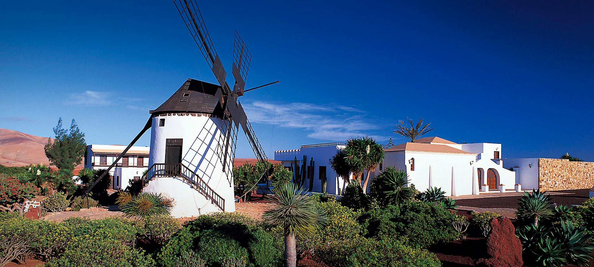 Wiatrak w Antigua. Wyspy Kanaryjskie