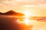 Sonnenuntergang am Strand Cofete, Fuerteventura