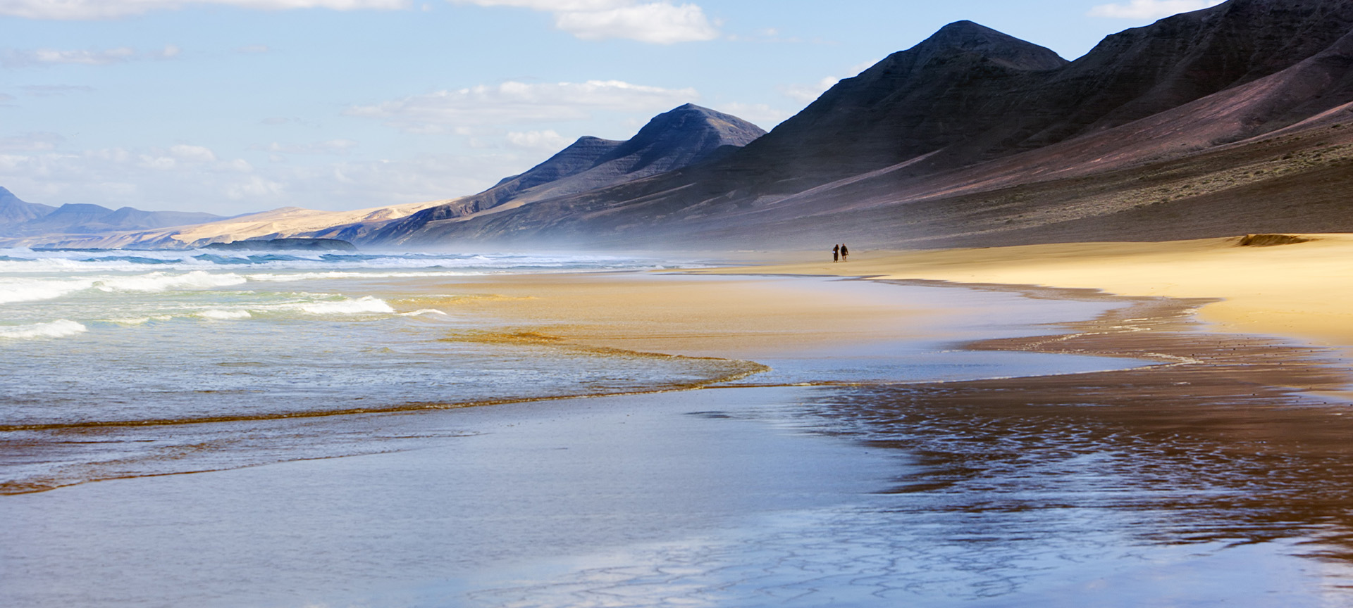 Praia El Cofete, em Fuerteventura (Ilhas Canárias) Praia El Cofete, em Fuerteventura (Ilhas Canárias)