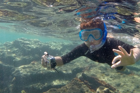 Snorkelling at Playa de las Canteras, Las Palmas de Gran Canaria