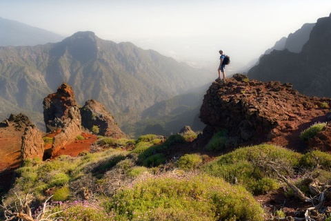  Parque Nacional de la Caldera de Taburiente en la isla de La Palma