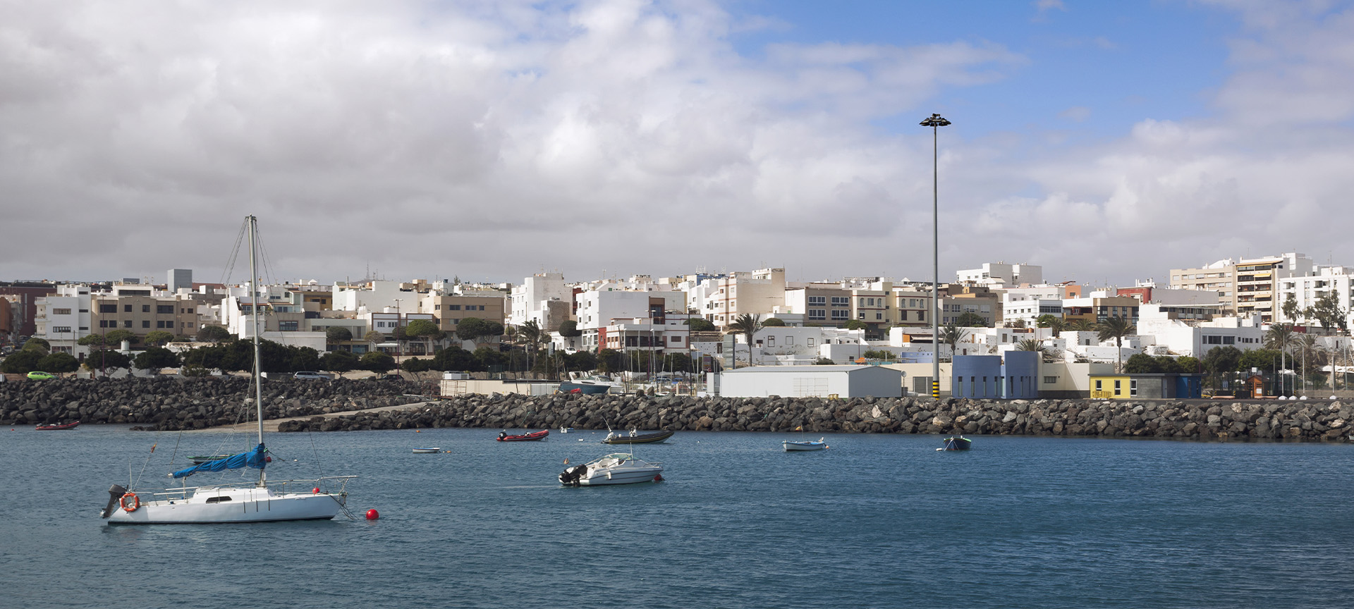 Panoramic view of Puerto de la Cruz on the island of Tenerife (Canary Islands)