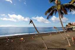 A beach in Los Llanos de Aridane on the island of La Palma (Canary Islands)